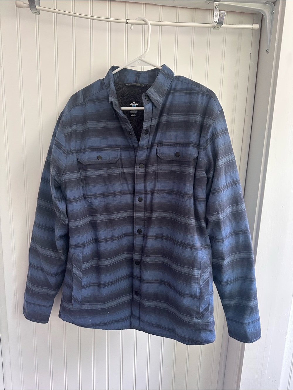 Kuhl Men's Blue Plaid Lightweight Shirt-Jacket